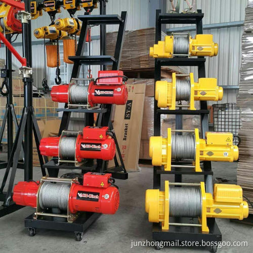 Low noise tower crane winch